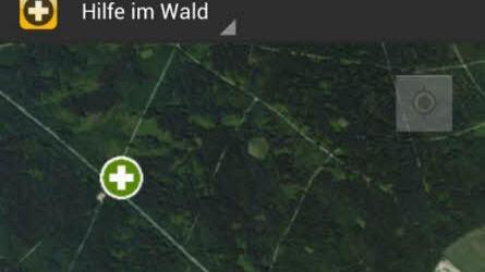 Ansicht der App "Hilfe im Wald"  Foto: Bayerische Forstverwaltung