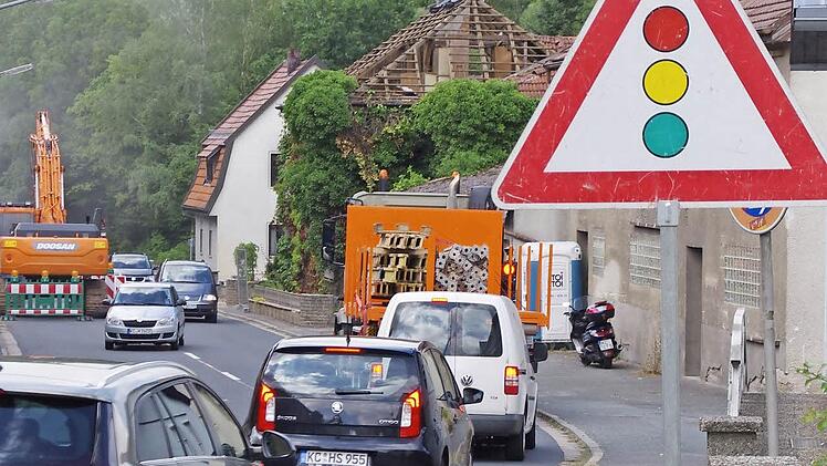 ... daher stehen dort Ampeln.