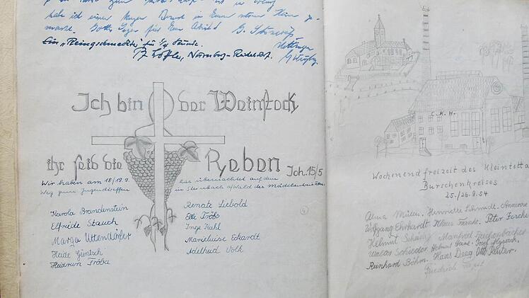 Blick ins Gästebuch Foto: Archiv Heinrich Zschach