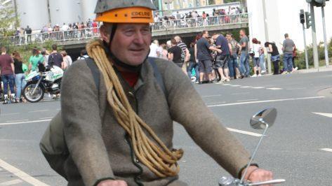 Der Motorrad-Korso zur Sternfahrt 2018. Foto: Barbara Herbst