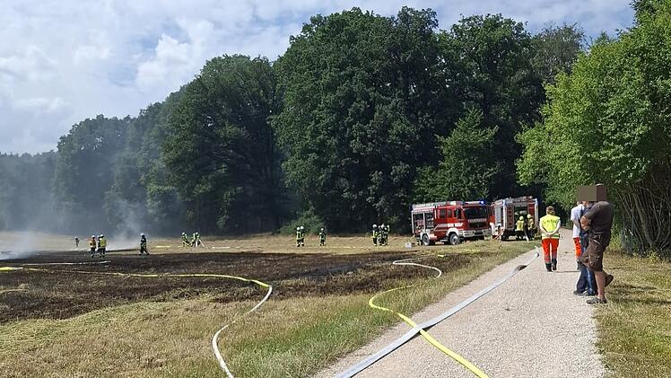 Fl&auml;chenbrand bei Obermembach schnell unter Kontrolle &ndash; zweites Feuer sofort gestoppt