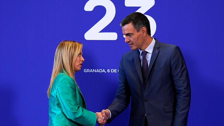 Meloni und Sanchez