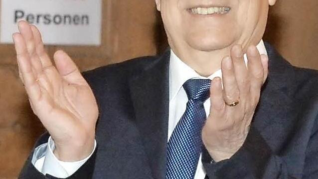 Franz Stumpf bei Bekanntgabe des Wahlergebnisses.  Foto: Rinklef