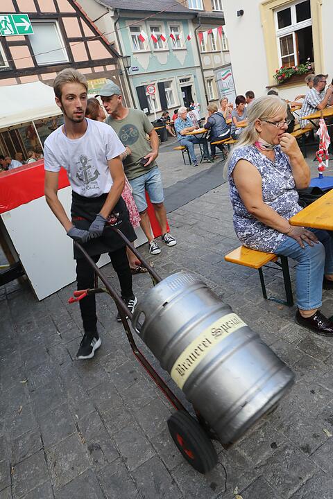 Bamberg; erster Tag mit Bieranstich der Sandkirchweih; Foto: Barbara Herbst