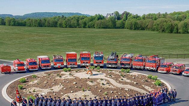 Der Stolz der Feuerwehr ist ihr Fuhrpark und die moderne Ausrüstung.