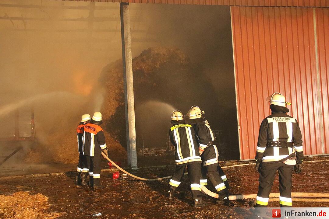 Großbrand zerstört Scheune in Herbartsdorf