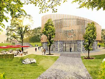 Eine multifunktionale kulturelle Begegnungsstätte will das Weismainer Ehepaar Sundby in Kulmbach errichten. So könnte das Theater einmal aussehen.