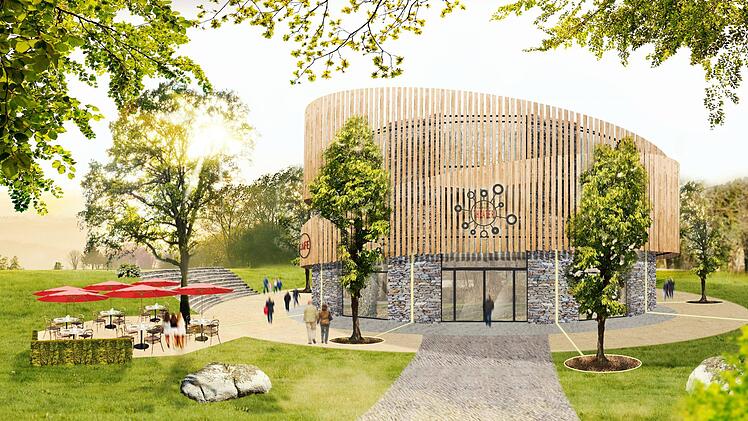 Eine multifunktionale kulturelle Begegnungsstätte will das Weismainer Ehepaar Sundby in Kulmbach errichten. So könnte das Theater einmal aussehen.