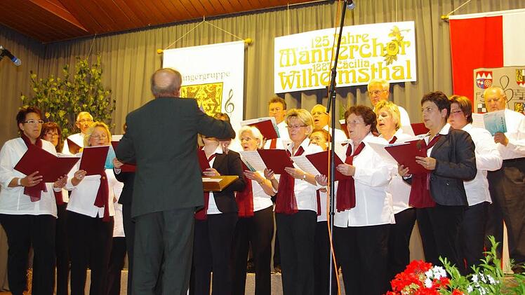 Der gemischte Chor des Gesangvereins im Musikverein Neufang.
