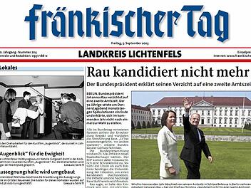 Schon in der FT-Ausgabe vom 5. September 2003 war die Deichnachrüstung für die Gemeinde Michelau ein Thema.