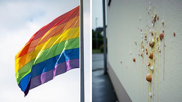 Goldkronach: Unbekannte verschandeln Wohnhaus - wegen Regenbogenflagge?