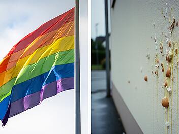 Goldkronach: Unbekannte verschandeln Wohnhaus - wegen Regenbogenflagge?