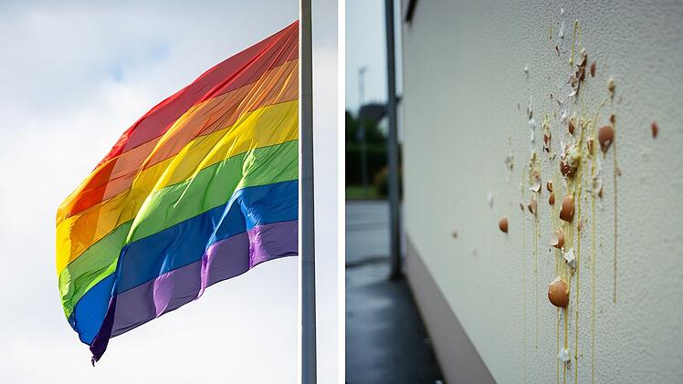 Goldkronach: Unbekannte verschandeln Wohnhaus - wegen Regenbogenflagge?