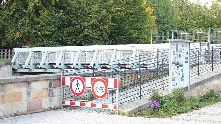 Der Schwarze Steg ist gesperrt.  Foto: Friedwald Schedel