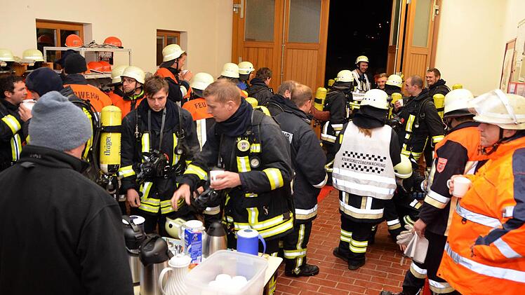 Stärkung nach dem Einsatz. Foto: Peter Rauch