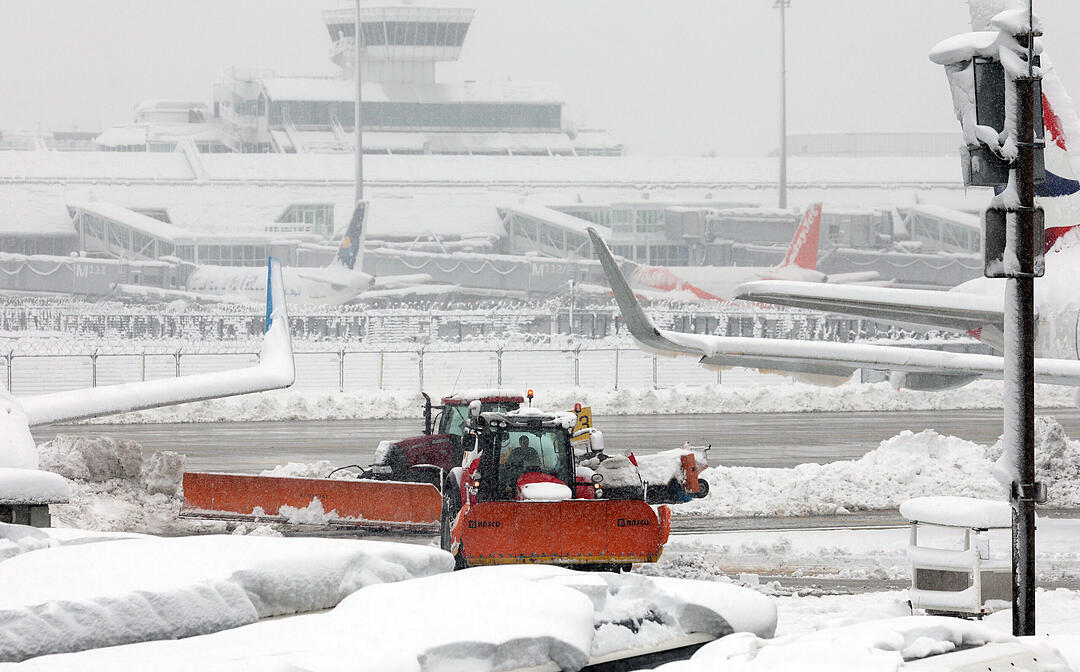 Wintereinbruch in Süddeutschland - München