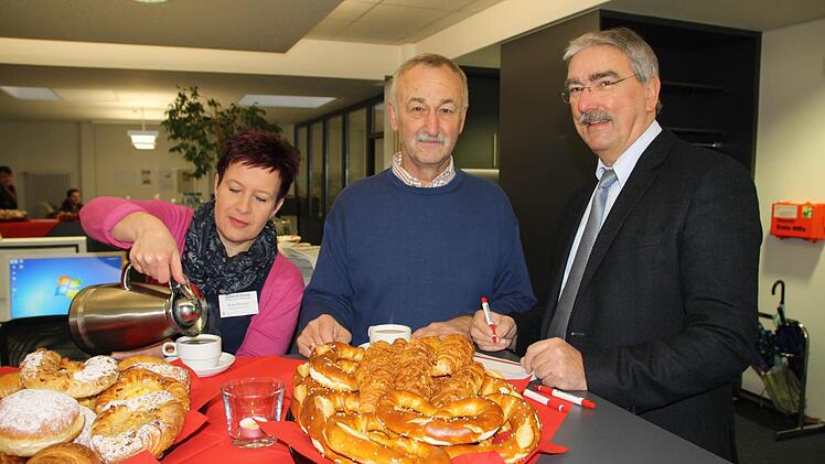 Eindrücke vom Redaktionsfrühstück der Saale-Zeitung. Foto: Ralf Ruppert
