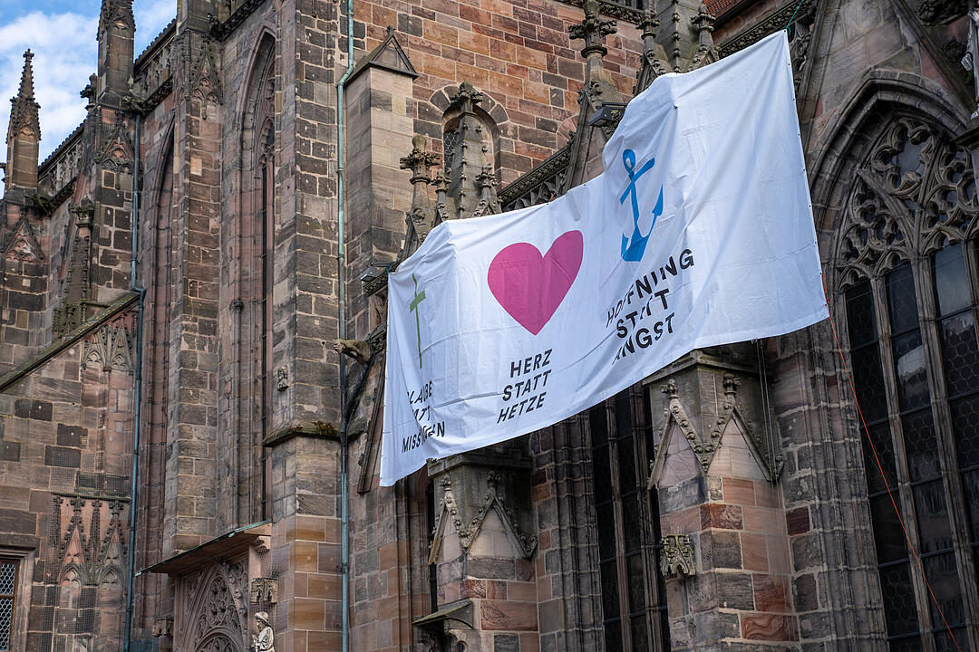 Nürnberg erstrahlte in BLAU.