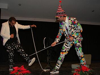 Umwerfend komisch waren im Rahmenprogramm "Lubber und Babbo".  Fotos: Sabine Weinbeer