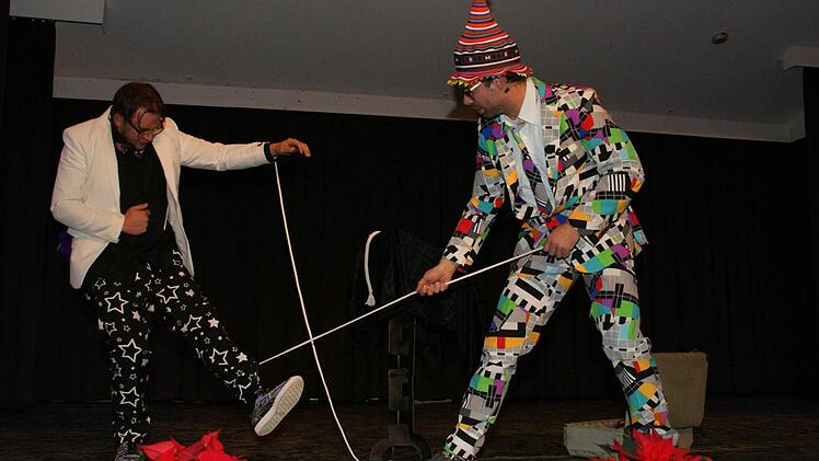 Umwerfend komisch waren im Rahmenprogramm "Lubber und Babbo".  Fotos: Sabine Weinbeer