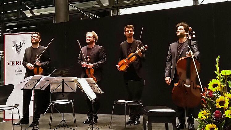 Saison-Auftakt beim Coburger "Verein": Impressionen vom Konzert des Goldmund QuartettsFoto: Jochen Berger
