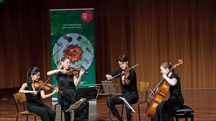 Ein beeindruckendes Coburg-Debüt gelang dem jungen Lazarus String Quartet beim Auftritt im Kongresshaus Rosengarten.Foto: Jochen Berger