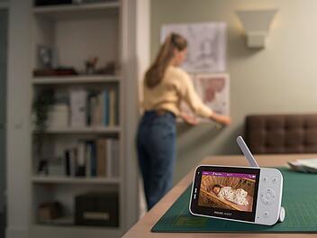 Philips Premium Video- und Babyphone mit Schlaf- und Atmung-Tracking