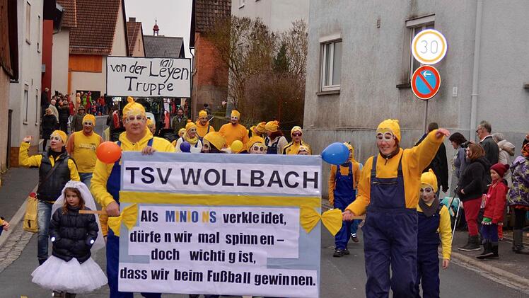 Viel zu sehen gab es beim Faschingszug in Burkardroth. Foto: Kathrin Kupka-Hahn