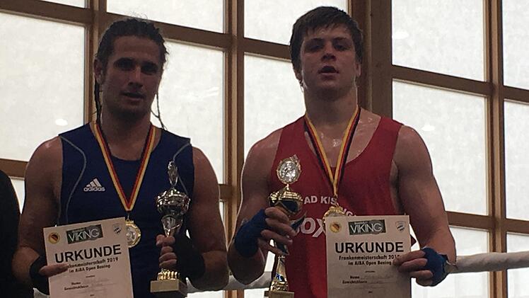 Unser Bild zeigt Frankenmeister Kai Friedensohn (rechts) mit dem unterlegenen Lucas Stühle.