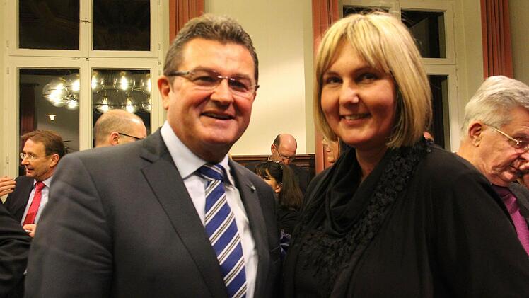 Franz Josef Pschierer mit Zweiter Bürgermeisterin Birgit Weber (CSU).