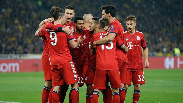 Jubeln die Stars des FC Bayern bald in einer anderen Liga? Laut einem Dokument von "Football Leaks" steht die neue Superliga kurz bevor. Foto: Thanassis Stavrakis/AP/dpa