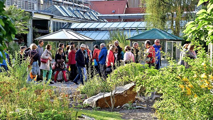 Der Botanische Garten hat auch am Abend seinen Reiz. Foto: Walter Welß