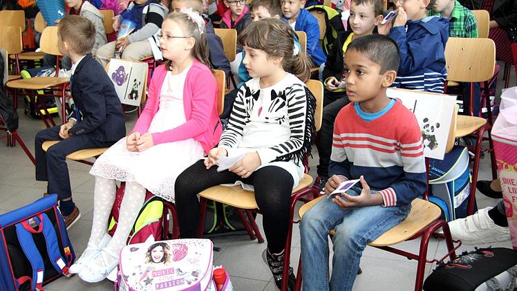 Die meisten Kinder freuten sich auf den Schulbeginn ...