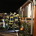 Sauna steht in Flammen