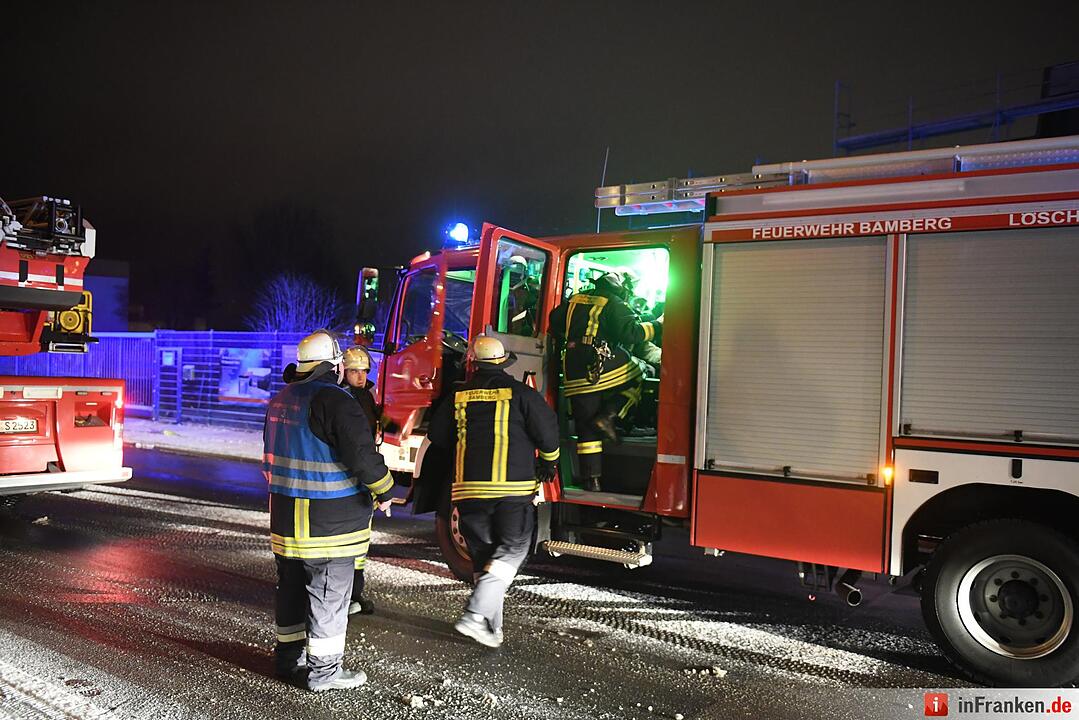 Brand in Gewerbegebiet in Bamberg