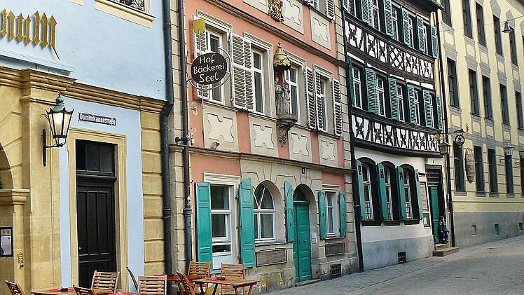 Fachwerkhäuser in der Bamberger Dominikanerstraße