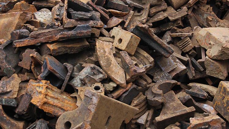 Das Ausgangsmaterial: Gusseisenbruch  Foto: Friedwald Schedel