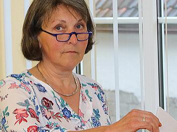 Sybille Büttner ist neue Zweite Bürgermeisterin der Gemeinde Rannungen.  Unser Bild zeigt sie bei der Stimmabgabe. Foto: Dieter Britz