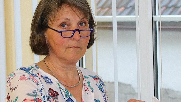 Sybille Büttner ist neue Zweite Bürgermeisterin der Gemeinde Rannungen.  Unser Bild zeigt sie bei der Stimmabgabe. Foto: Dieter Britz