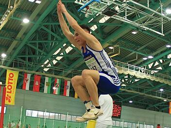 Deutscher Jugendmeister im Dreisprung: Dimitri Antonov. Foto: Kiefner