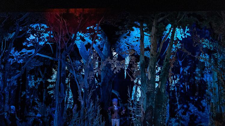 Szene aus der Prospektschau am Staatstheater Meiningen mit Bühnenbildern der Coburger Theatermaler Brückner.Foto: Chrstina Iberl