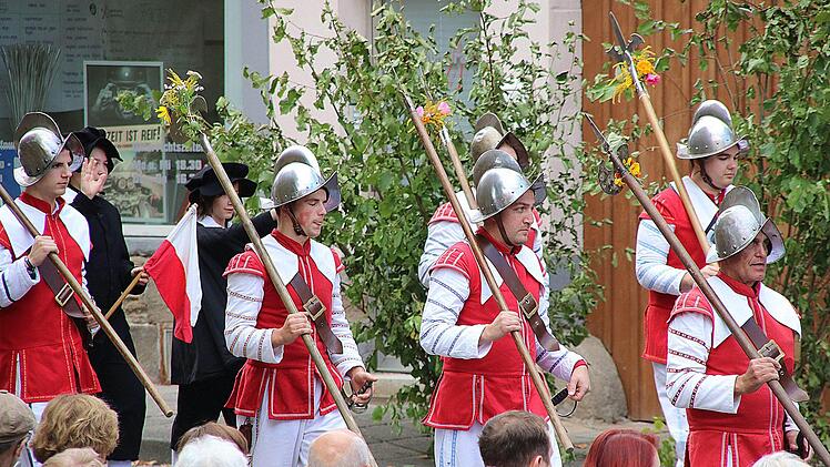 Das Heimatspiel "die Schutzfrau von Münnerstadt" wurde am Sonntag zum zweiten Mal in diesem Jahr aufgeführt. Foto: Dieter Britz