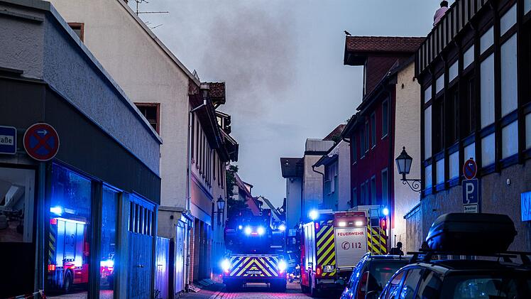 Großbrand in Altstadt von Villingen-Schwenningen