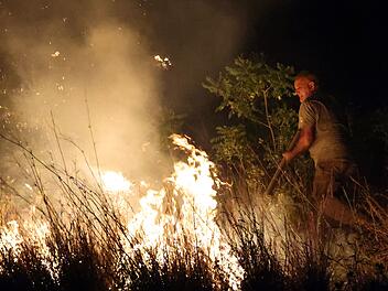 Vegetationsbrand auf Sizilien