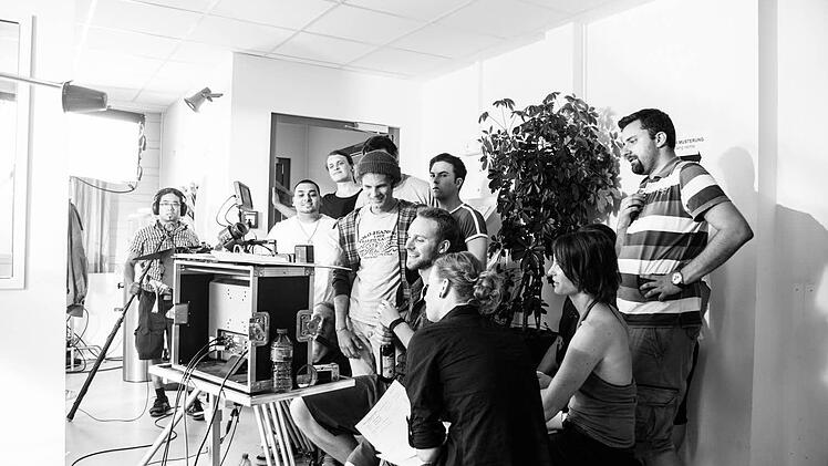 Die FIlmcrew bei der Arbeit.