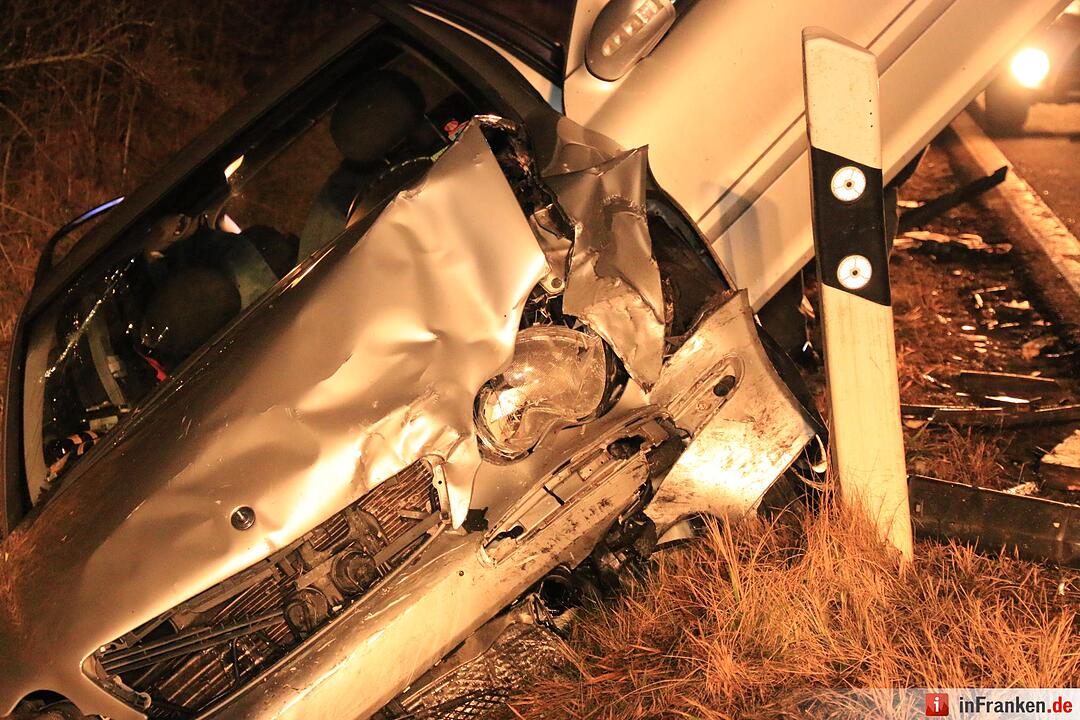 Kollision bei Ebrach: Zwei Verletzte