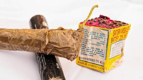 Gefahr von Feuerwerk