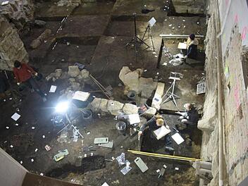 Die archäologischen Untersuchungen im Rathaus Forchheim brachten Erstaunliches ans Licht. Foto: Grabungsfirma ReVe