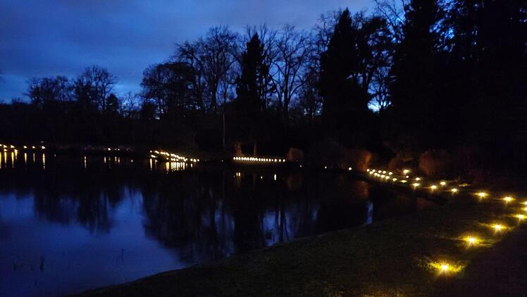 Auch die  Wege um den Hainweiher ...