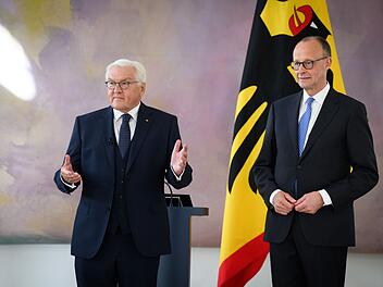 Frank-Walter Steinmeier und Friedrich Merz
